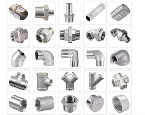 150 PSI BSPT เกลียวเท่ากับ Tee 304L สแตนเลสลดข้อต่อท่อ